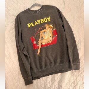 PLAYBOY Charcoal Crewneck Sweater